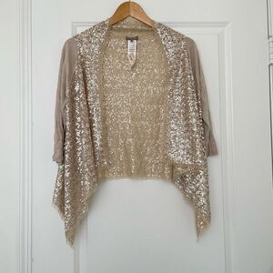Maliparmi Gold Sequins Cardigan Size M